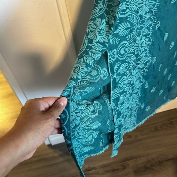 Johnny Was MILLIE PATCHWORK DRESS IN BLUE Small - Picture 11 of 11